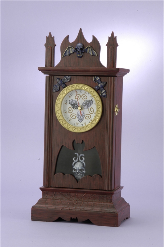 Haunted halloween clock